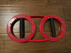 The Burn Machine SB-4 (4 lbs) Pounds Speed Bag Red Rotator Exercise