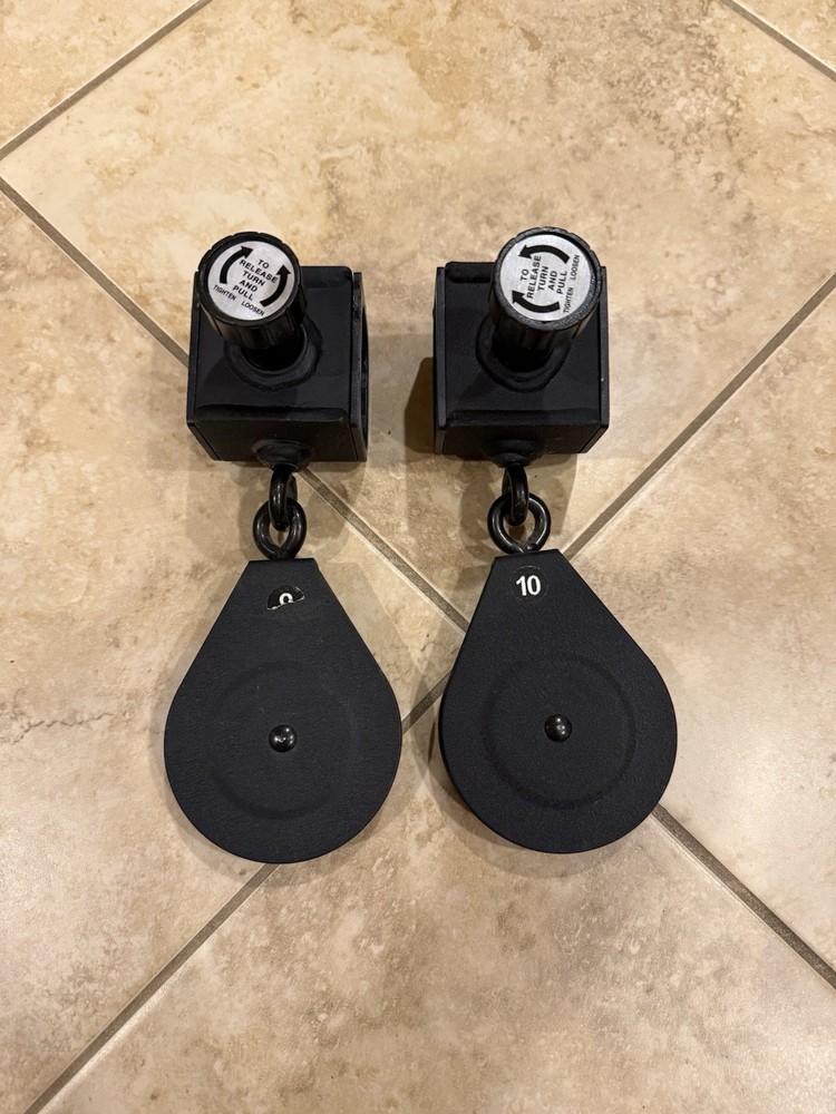 Set of 2 Bowflex Xceed Xtreme 2 OEM Slider 3.5” Pulley w Locking Pin.