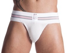 Mens Old Jockstrap (XXXX-Large, White, 1-Pack)