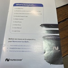 Portable ICE BATH tub 400liter NureCover
