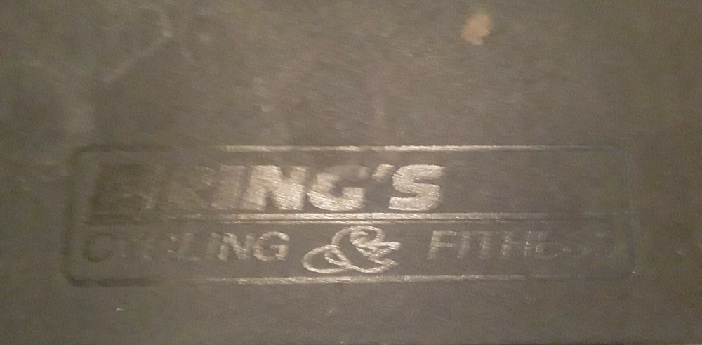 Brings Cycling Machine Exercise Floor Mat 36×76″ Black Non-Slip Rubber STAINS