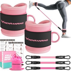 Ankle Resistance Bands with Cuffs, Ankle Bands for Working Out, Ankle Resistance