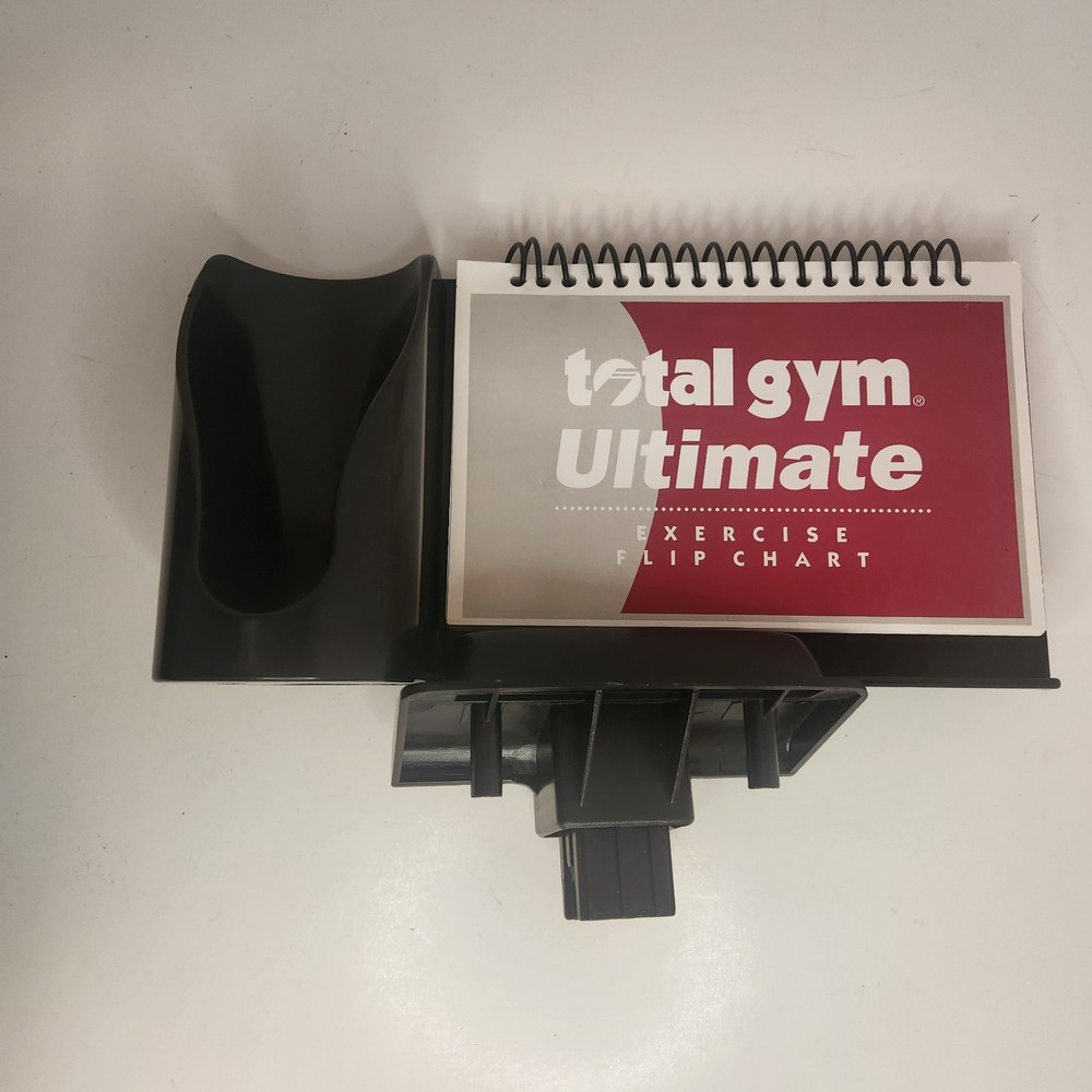 Total Gym Ultimate Exercise Flip Chart Exercise Book Tower Mount Bottle Holder