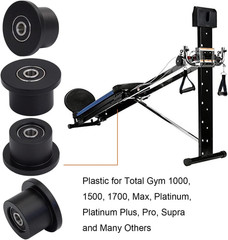 Total Gym 1700 Club Wheels/Rollers Qty for 4 Models 1000 1100, 1400, 1500, 1600,
