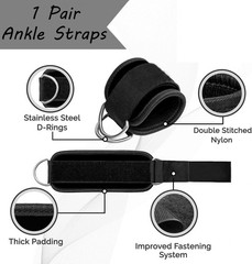 Ankle Straps Ankle Resistance Bands Wrist Cuffs Padded Straps Adjustable Fitness