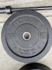 Complete Home Gym – Full Set Of Plates, Rack, Barbells. NO BENCH NO 45LB PLATES