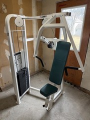 Cybex adjustable seat chest press home gym steel vinyl 250 lb