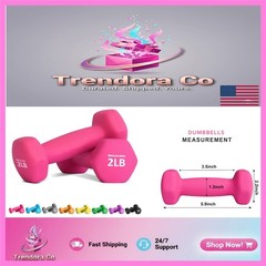 Yoga & Pilates 2 lb Weights – Ideal for Strength Training & Weight Loss