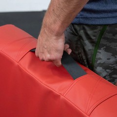 Titan Fitness Red Silencer Drop Pad Set, Weightlifting Drop Pads, 6in Crash Pads