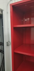 VINTAGE 1999 IKEA PS DISCONTINUED METAL STORAGE -GYM LOCKER RED KEY LOCKABLE