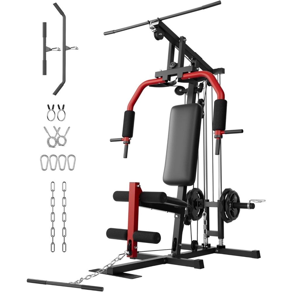 Home Gym Station with 400lb Capacity – Space-Saving Full Body Workout Machine