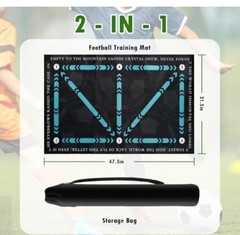 Pro Agility Soccer Mat with Video Training | 47″x32″ Soccer Training Mat SOCM01