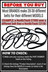 Bowflex Max Trainer Drive Belt – M7 M5 M3 – OEM# 8004642 – Replacement
