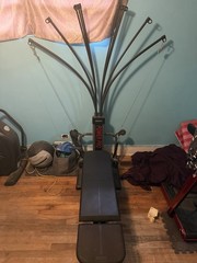 Bowflex Power Pro Foldable Adjustable Home Gym w/ Bench Black/Gray