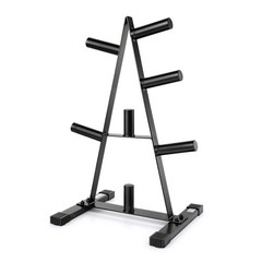 CAP Barbell Olympic 2-Inch Plate Rack 3-Tier, Black