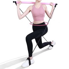 Portable Pilates Bar Kit with Resistance Bands – Full Body Workout Equipment
