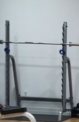 small space squat rack, excellent condition