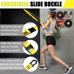 Bodyweight Resistance Training Straps, Complete Home Gym Fitness Trainer kit …