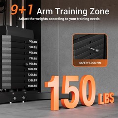 ✅Home Gym Equipment Machine Full Body Workout Machine with 150 LBS Weight Stack