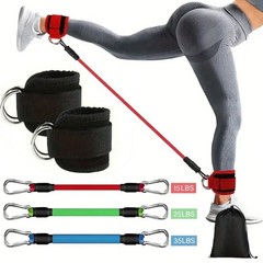 Ankle Resistance Bands for Legs & Glutes, Workout Bands with Straps