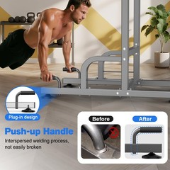 RELIFE REBUILD YOUR LIFE Power Tower Pull Up Bar Station Workout Dip Station…
