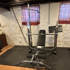 Phoenix HB 600 Adjustable Home Gym System w/ Bench, Leg Extension, Lat Pulldown