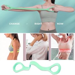 Kvittra Figure 8 Resistance Band, Arm Back Shoulder Exercise Elastic Green