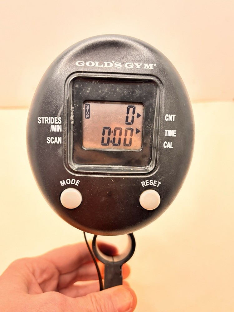Genuine Gold’s Gym Battery Operated 3.5mm Plug In Work Out Tracker Display Unit