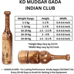 Portable Mugdar Wooden Fitness Tool – Ideal for All Levels – Assorted Colors