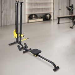 220lb Multifunction Cross Trainer Workout Machine Strength Training Fitness Rack