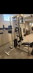 Multi-Station Strength Training Home Gym White/Black Adjustable