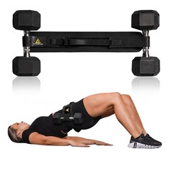 Exercise Hip Thrust Belt for Weights, Glute Workout Equipment, Adjustable Hip…
