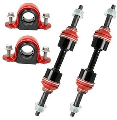 6 PC Front Sway Bar Stabilizer CODE RED CODE RED Bracket + Link / 34 MM Bar