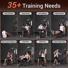 Home Gym Equipment Machine Full Body Workout Machine with 150 LBS Weight Stack