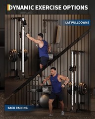 GarveeLife Wall Mount Cable Station, LAT Pulldown Machines with 19 … Fast Ship
