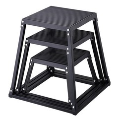 Plyometric Jump Boxes, 12/18/24 Inch Plyo Box, Platform and Jumping Agility Box,