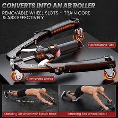 Twister Arm Trainer, 3 in 1 Hydraulic Power Chest Workout Equipment with Ab R…