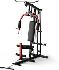 Multifunctional Home Gym Equipment – 300LB Capacity All-In-One Workout Station w