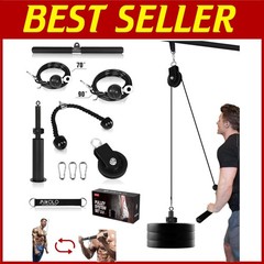 Portable Fitness Cable Machine with Detachable Handles