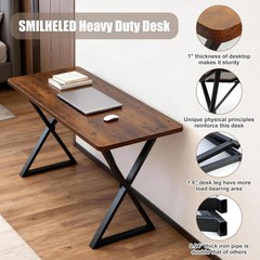SMILHELTD Heavy Duty Office Desk 47.2 Inch 800lbs