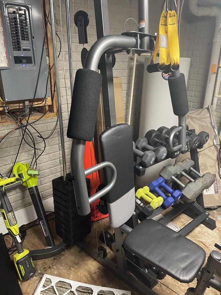 Fitvids FVLX-750 Home Gym System Workout Station with 330lbs of Resistance