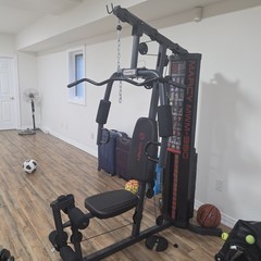Marcy 150 lb. Stack Weight Home Gym MWM-990 Best Full Tricep Lat Pulldown Up Dip