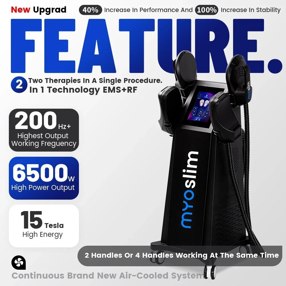 MYOslim Body Shaping Machine 4-Handle Muscle Stimulation Full Toning Hip Lifting