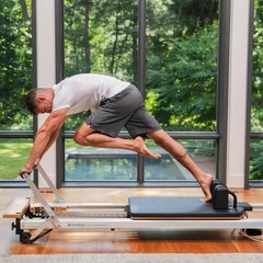 Merrithew™ At Home SPX® Reformer Package with Reformer Box, Footstrap