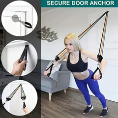 11PCS Resistance Bands Set TPE Exercise Bands for Home Gym Fitness Training