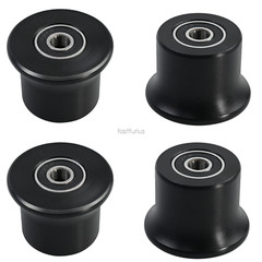 4× Fits Bowflex Rolling seat trolley wheels Blaze Classic,Elite,Motivator 2