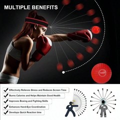 Upgraded Boxing Reflex Ball With Headband – Speed & Reaction Training Tool