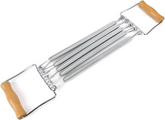 Keenso Chest Expander,Wooden Handle 5 Removable Spring Chest Expander for Men Ho