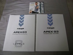 TOTAL GYM APEX G3 OWNER’S MANUAL, EXERCISE GUIDE, START IT UP DVD SET UP BOOKS