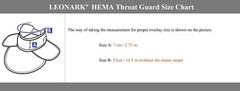 LEONARK 350N Hema Overlays Throat Guard Protector Fencing Gorget with Protect…
